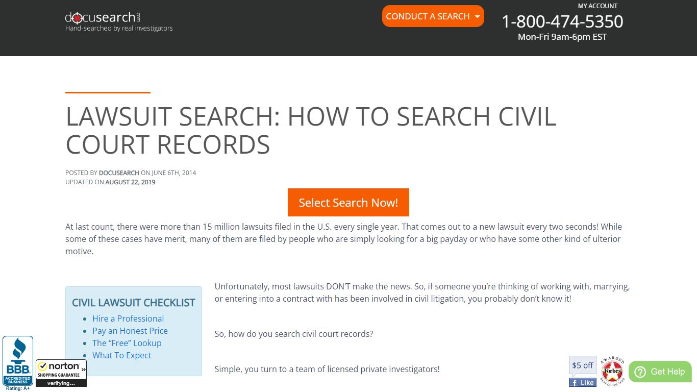 Lawsuit Search: How to Search Civil Court Records - Docusearch